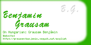 benjamin grausam business card
